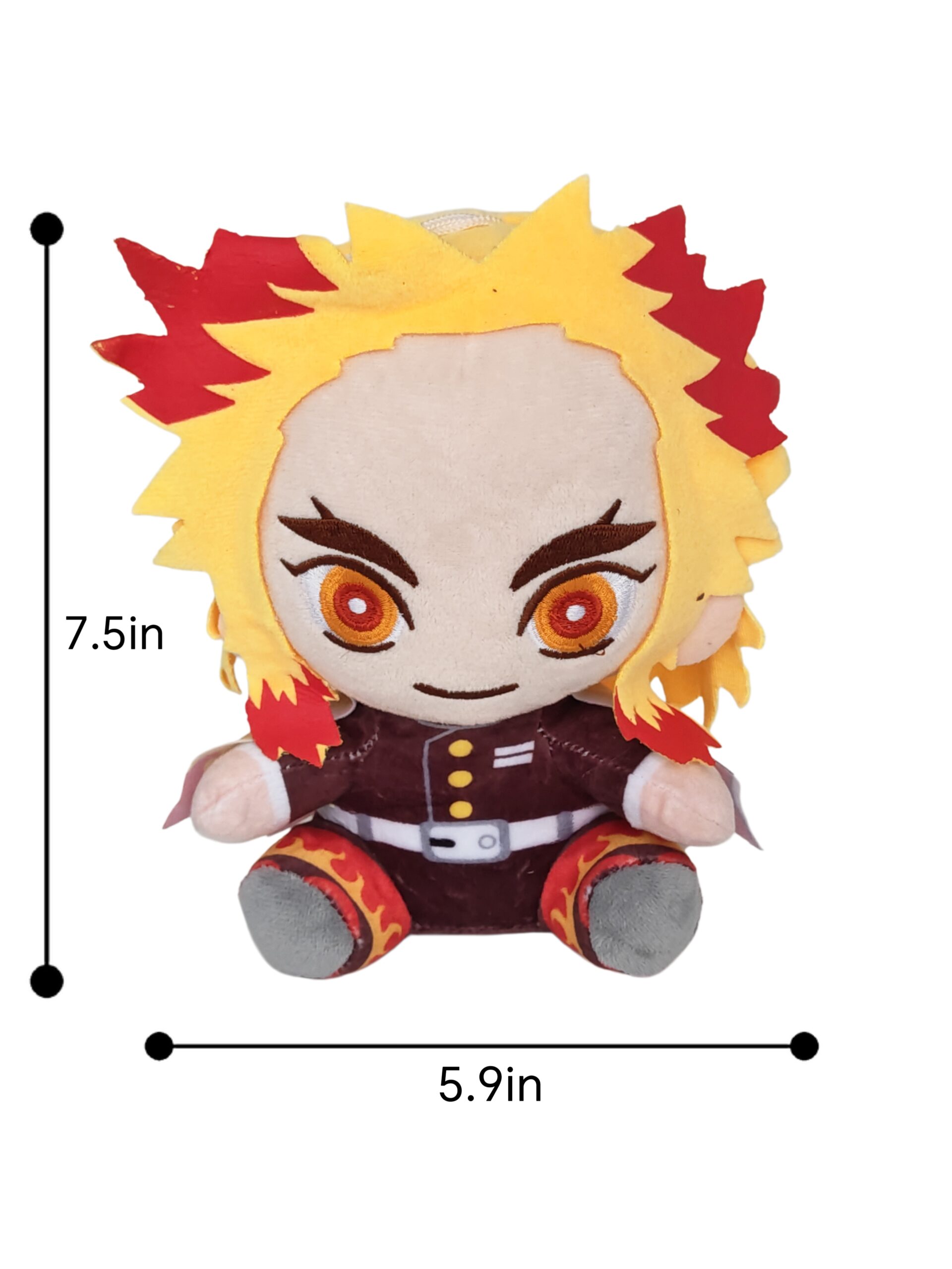 Demon Slayer Series Kyojuro Rengoku Plush Toy-Kuulshops - Image 2