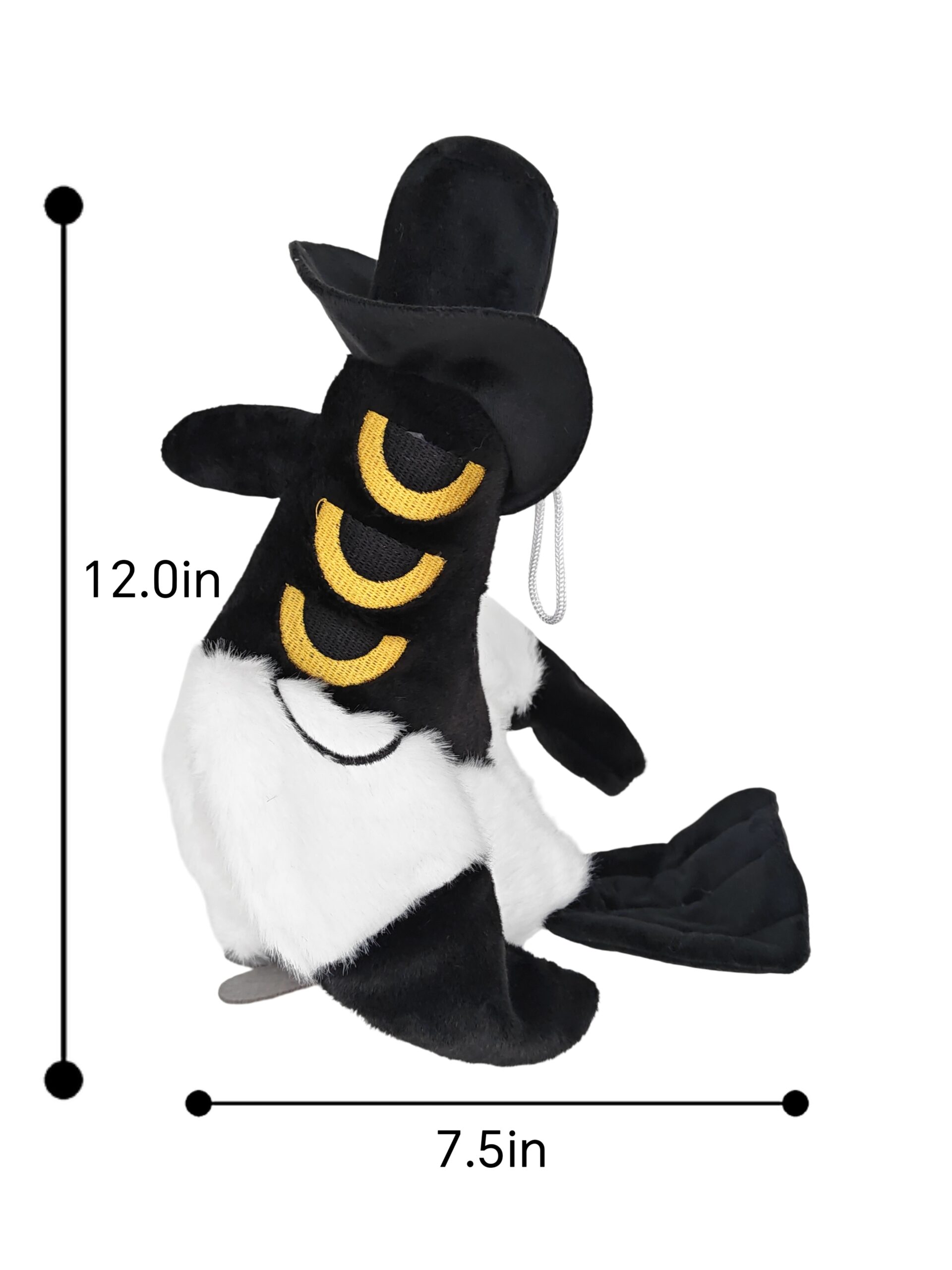 Demon Girl Group Series Black White Bird Plush Toy-Kuulshops - Image 2