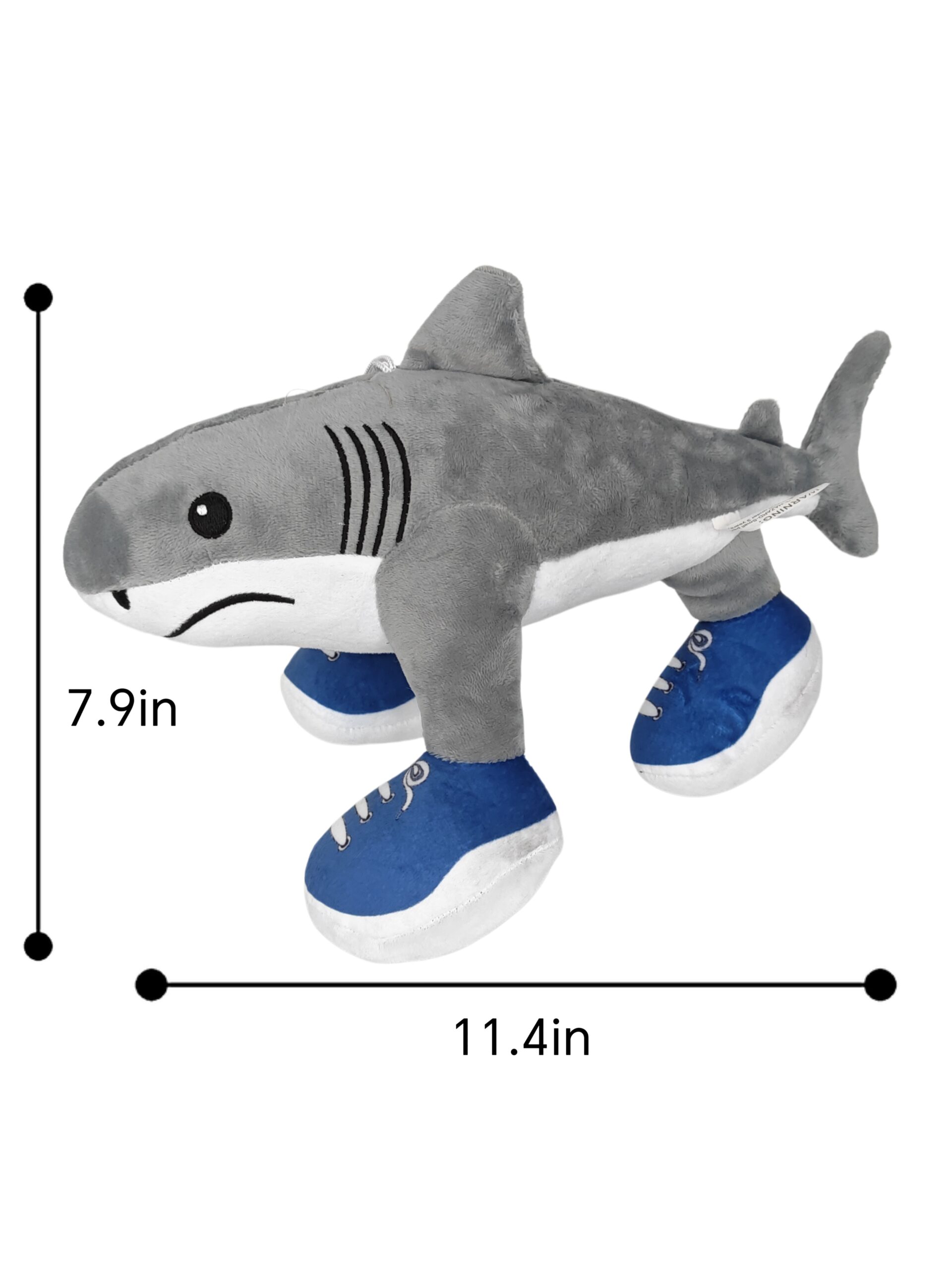 AI Shanhaijing Series Shark with Shoes Plush Toy-Kuulshops - Image 2