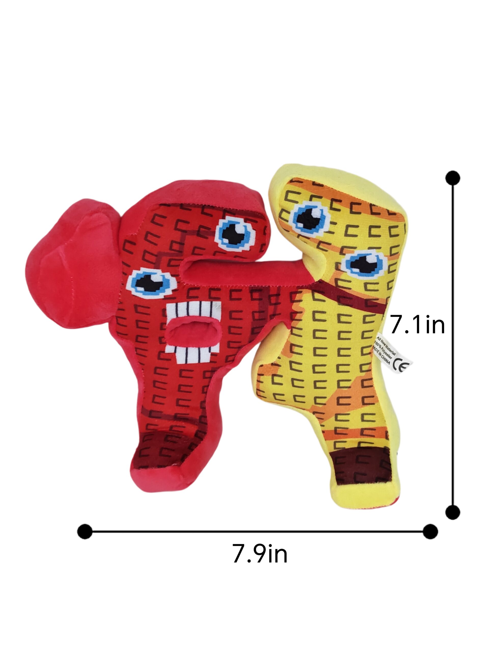 Steal A Brainrot Series Red Yellow No.67 Plush Toy-Kuulshops - Image 2