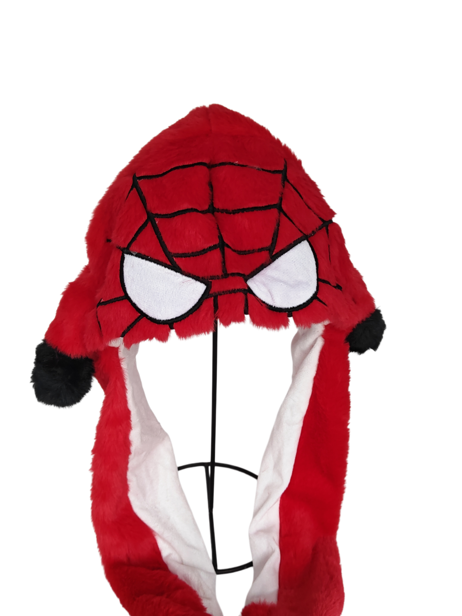 Red Black Spider Hero Moving Ears Hat - Kuulshops - Image 3