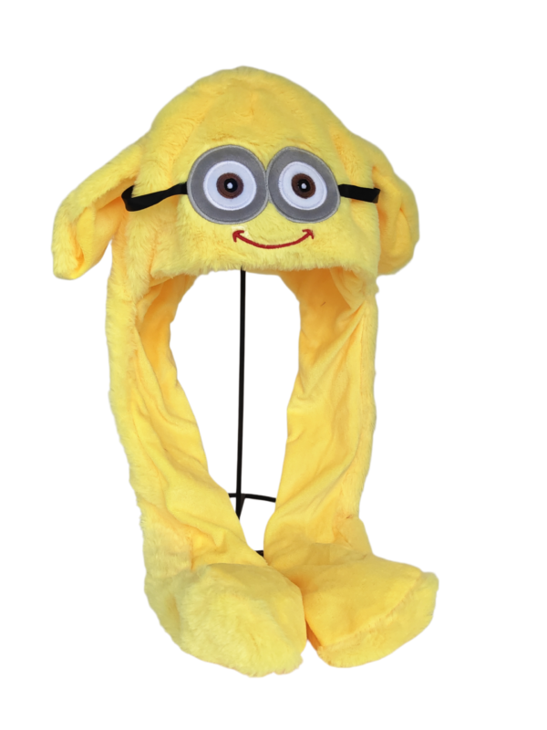 Minion Moving Ear Plush Hat