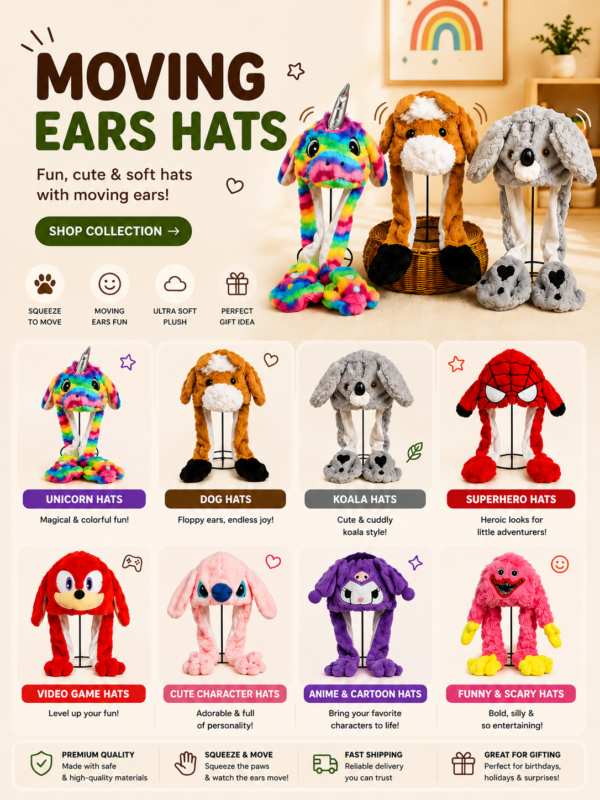 Moving Ears Hats
